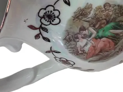 Kahla Milchkännchen Porzellan Vintage Engel Blumen Weiß 9cm