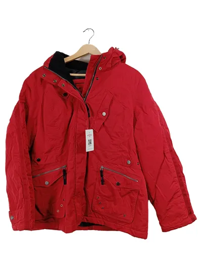 FUCHS SCHMITT Damen Outdoorjacke Parka Rot Kapuze Gr. 42/XL