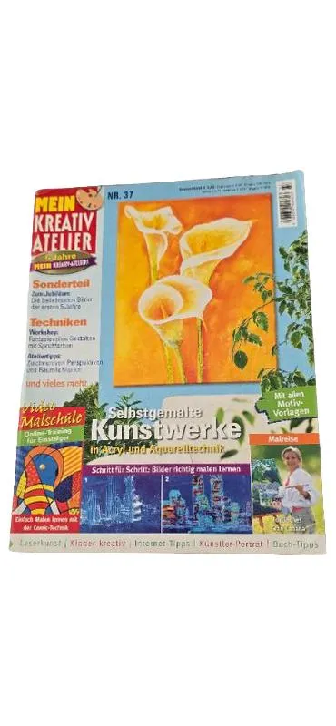 Mein Kreativ Atelier Nr. 37 Zeitschrift Malen Acryl Aquarell Kunst Basteln