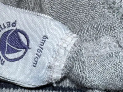 Petit Bateau Strumpfhose Baby Mädchen Grau 6M/67cm Baumwolle