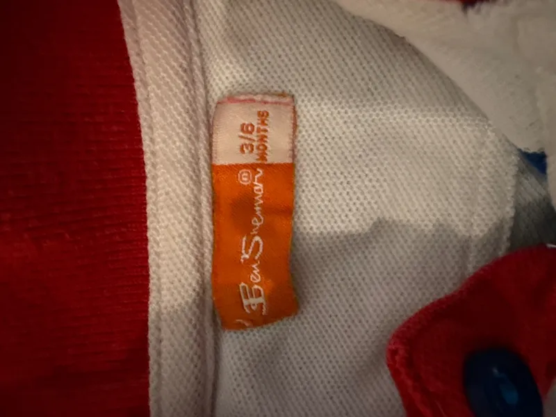 Ben Sherman Baby Body Strampler Gestreift Baumwolle Kinder Gr. 68 Mehrfarbig 4