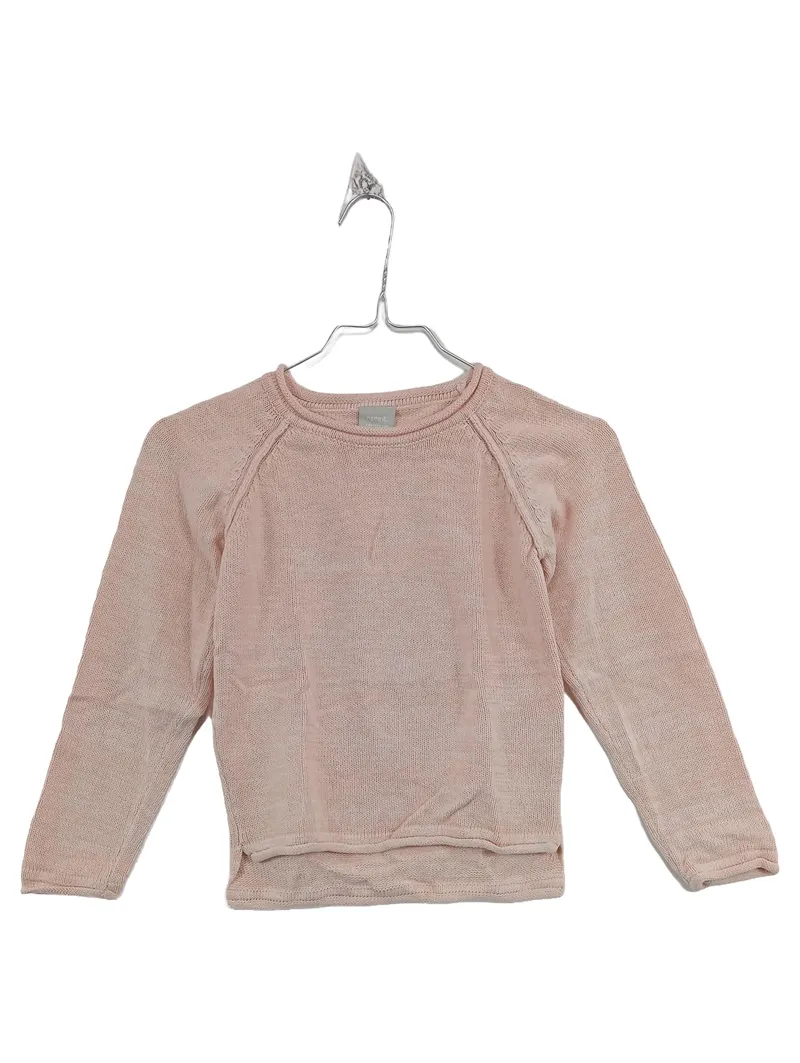NAME IT. Pullover Strickpullover Kinder Gr. 122/128 Rosa Baumwolle Basic Langarm 1