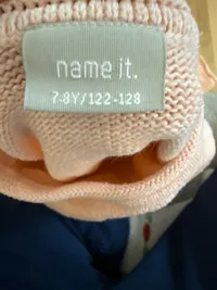 NAME IT. Pullover Strickpullover Kinder Gr. 122/128 Rosa Baumwolle Basic Langarm 4