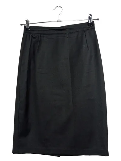 Elégance Paris Damen Bleistiftrock Gr. 38 M Schwarz Elegant Wolle Midi