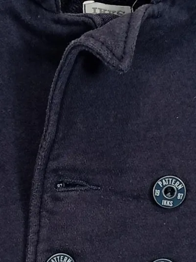 IKKS Strickjacke Kinder Baumwolle Langarm Blau Gr. 74 Casual