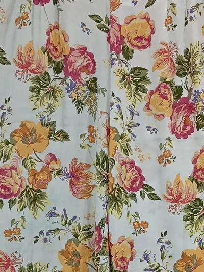 MANGO Damen Stoffhose Culotte Blumenmuster Floral W29/38 M Mehrfarbig