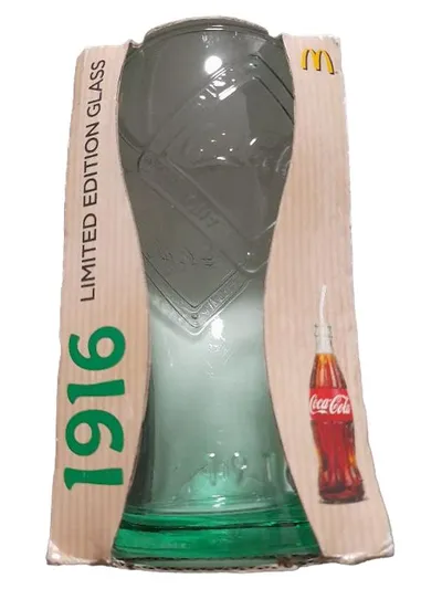 Coca-Cola McDonald's Limited Edition Glas 1916 Olympia 2012 Grün