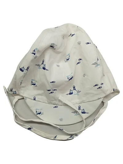 Sterntaler Baby Mütze Maritim Weiß Baumwolle Kinder Sonnenhut