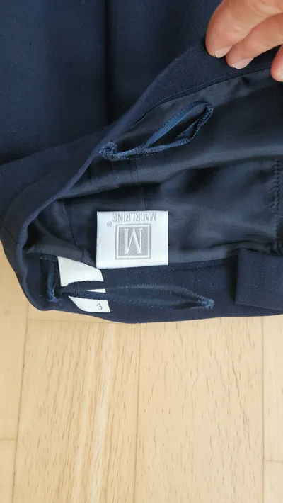Madeleine Bleistiftrock Damen Gr. 38 Business Blau Midi