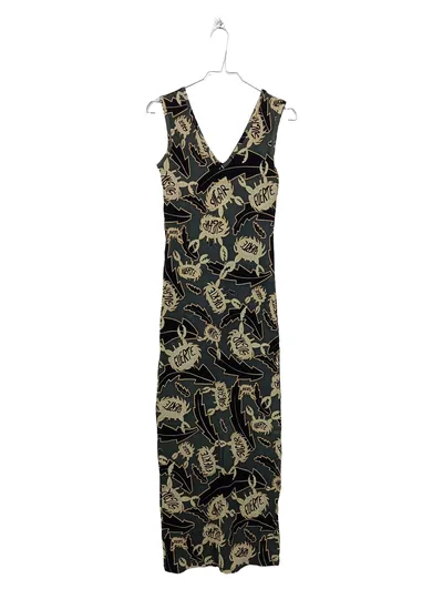 Chiemsee Plusminus Damen Maxikleid Gr. 38/M Sommerkleid Grafisch