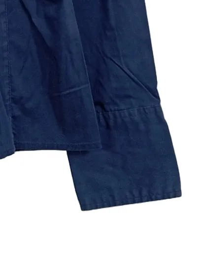 Street One Hemdbluse Damen Gr. 38/M Blau Langarm Business Baumwolle