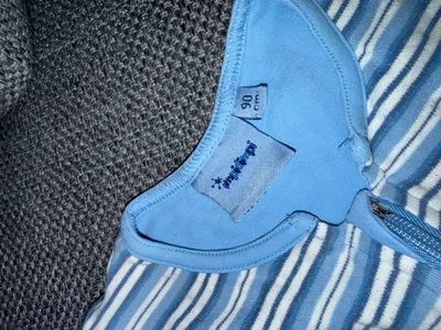 IMPITIMPI Baby Schlafsack Gestreift Blau Gr. 92 80 cm Länge