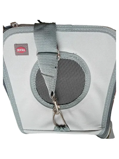 Trixie Transportbox Hund Katze Reisetasche Grau 38x24 cm