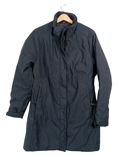 CMP Damen Outdoor Jacke Mantel Parka Gr. 38 M Grau Polyester Funktionsjacke