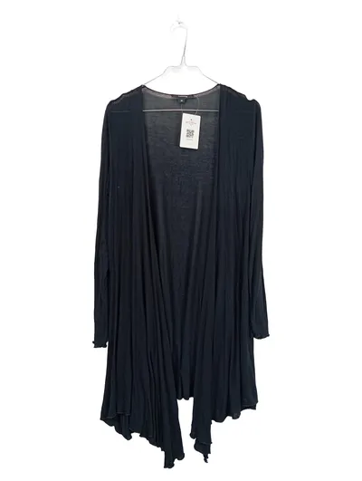 comma Damen Strickjacke Gr. 34 XS Schwarz Viskose Cardigan Offen Langarm Casual