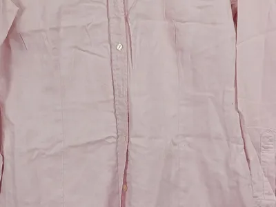 JETTE Damen Bluse Langarm Rosa Gr. 38 Baumwolle Strass Logo