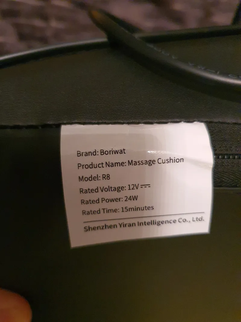 BORIWATT R8 Rücken Massagegerät Shiatsu Massagekissen Braun 5