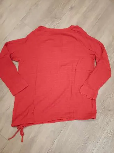 CECIL Damen Bluse Langarm Rot Tunika V-Ausschnitt Gr. L 42