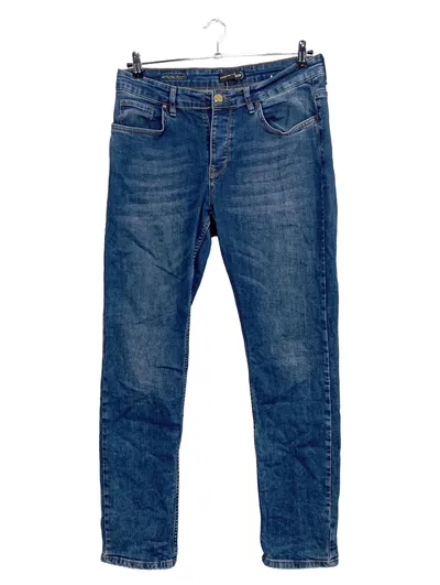 Tazzio Herren Jeans Tapered Fit W36/L32 Blau Stretch Denim Hose