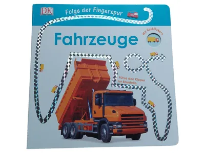 DK Fahrzeuge Fingerspur Activity Buch Kinderbuch Gucklöcher 25x25cm