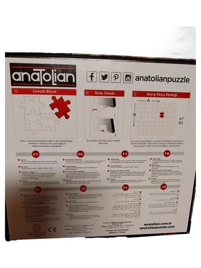 Anatolian Puzzle 500 Teile Dinosaurier Urzeit Landschaft Vulkan Prähistorisch