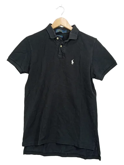 Polo Ralph Lauren Poloshirt Herren Gr. S Schwarz Baumwolle Custom Fit