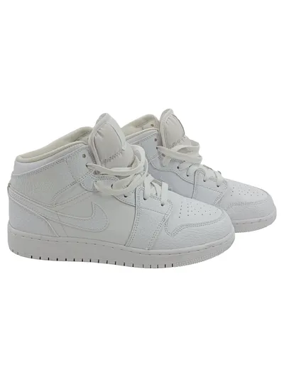 Jordan 1 Mid Basketballschuhe Damen 38.5 Weiß Sneaker Sportlich
