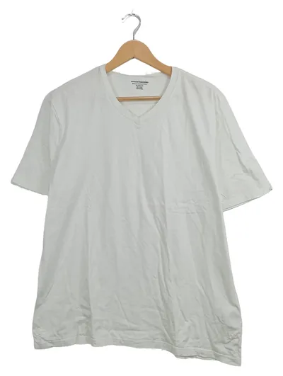 AMAZON ESSENTIALS Herren T-Shirt V-Ausschnitt Weiß Gr. XL Basic