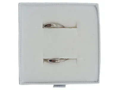 Boccia Damen Ohrringe Titan Creolen Silber Modern 2cm