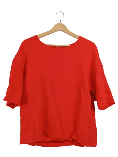 InWear Damen Shirt Bluse Rot Gr. 38/M Viskose 3/4-Arm Casual