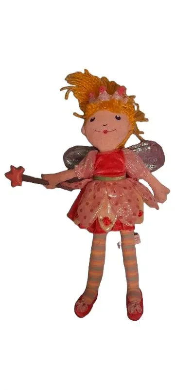 Die Spiegelburg Fee Plüschtier Stoffpuppe mit Flügeln Rosa 20cm