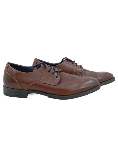 Camel Active Herren Schnürschuhe Derby Leder Braun Gr. 42 Business