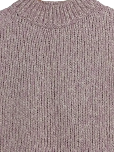 Marc O'Polo Pullunder Strickweste Damen Wolle Alpaka Rosa Gr. 34 XS Casual