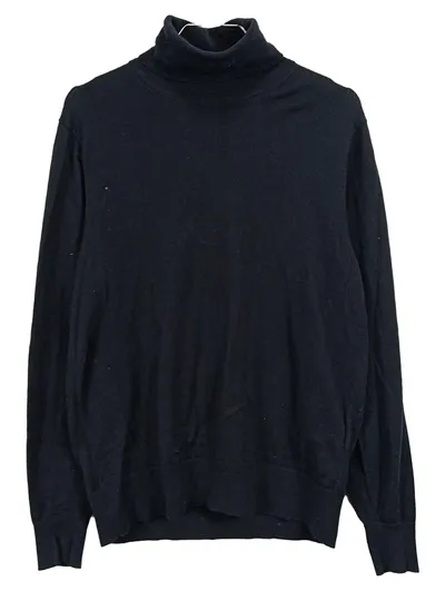 UNIQLO Rollkragenpullover Herren Pullover Wolle Schwarz Gr. 46/S Herbst