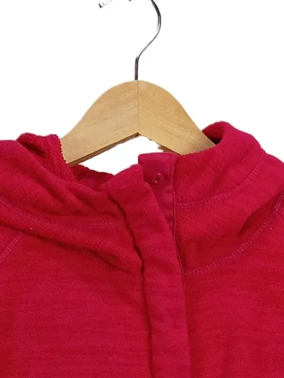 TCM Tchibo Damen Fleecepullover Kapuze Rot Gr. M 38 Outdoor Sport