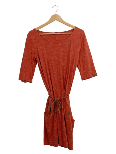 LOVE FREQUENCY Damen Freizeitkleid Gr. 38;M Rot Casual Midikleid