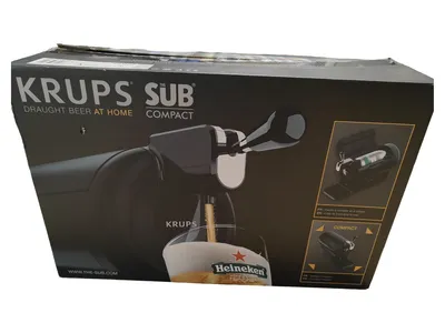 Krups The SUB Compact Bierzapfanlage Getränkespender Schwarz Kunststoff