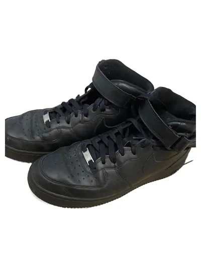 NIKE Air Force 1 Herren Basketballschuhe Leder Sneaker Schwarz 44.5