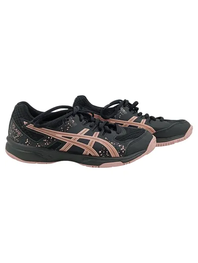ASICS Flare 7 Damen Sportschuhe Gr. 37 Schwarz Rosa Hallenschuhe