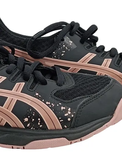 ASICS Flare 7 Damen Sportschuhe Gr. 37 Schwarz Rosa Hallenschuhe