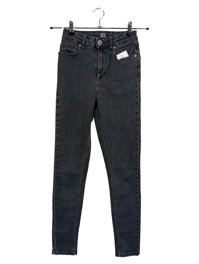 BDG Urban Outfitters Damen Jeans Slim Fit Schwarz W27/36 Stretch 1