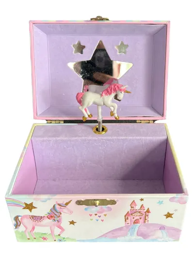 Jewelkeeper Spieluhr Kinder Einhorn Deko Musikbox Charmant Mehrfarbig