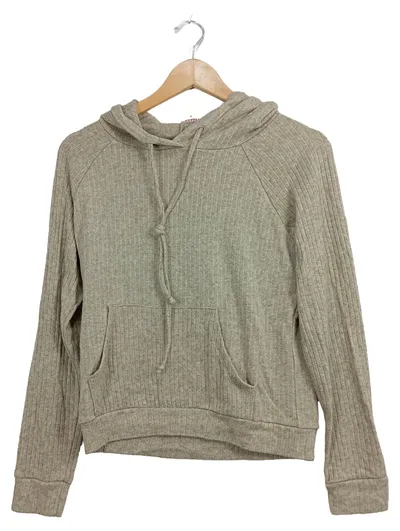 Santini Damen Kapuzenpullover Hoodie Beige Gr. 36/S Casual