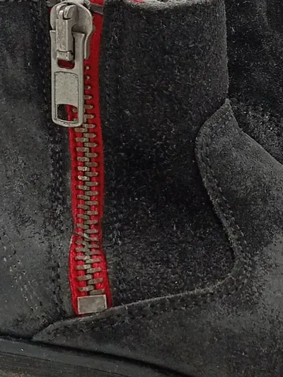 Bullboxer Kinder Stiefel Gr. 31 Schwarz Wildleder Reißverschluss