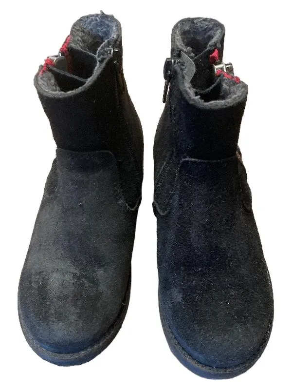 Bullboxer Kinder Stiefel Gr. 31 Schwarz Wildleder Reißverschluss 6