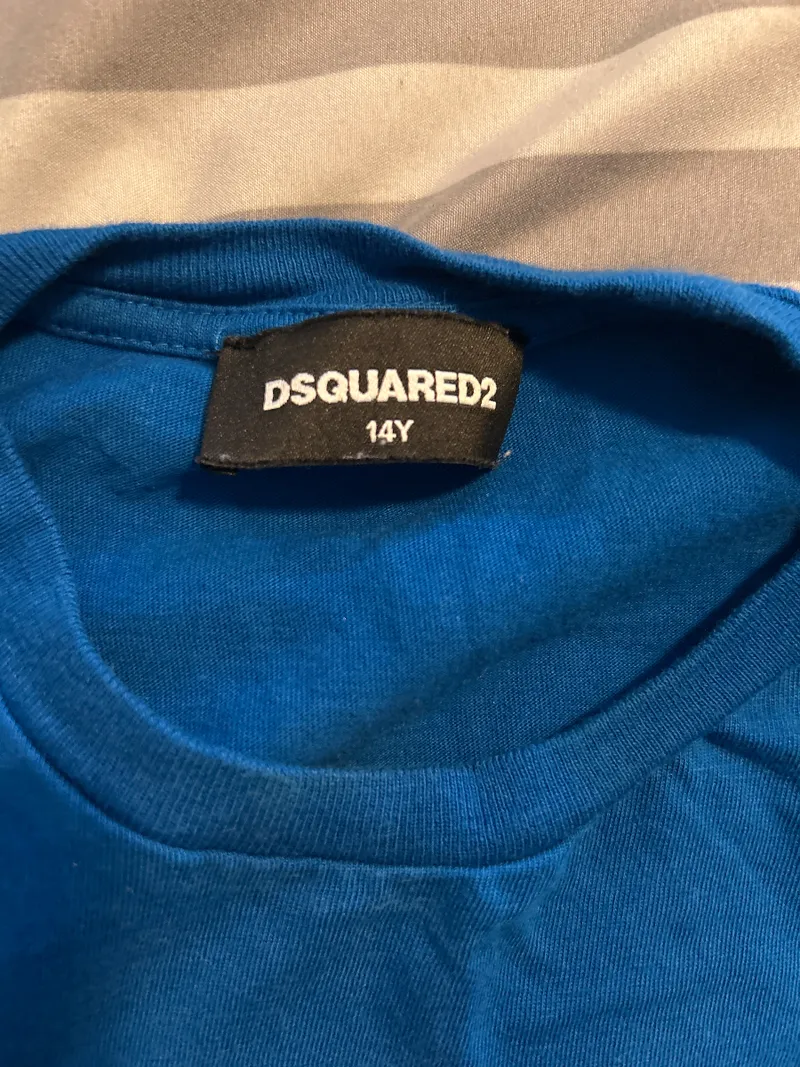 DSQUARED2 Kinder T-Shirt Twins On The Edge Blau Gr. 176 Baumwolle 4