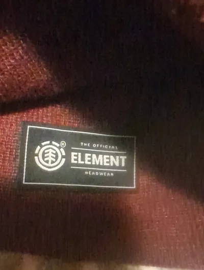 Element Beanie Mütze Rot Meliert Herren Strickmütze Wintermütze