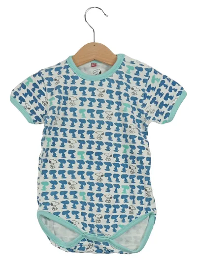 PEANUTS Baby Body Kurzarm Snoopy Mehrfarbig Gr. 86/92 Baumwolle