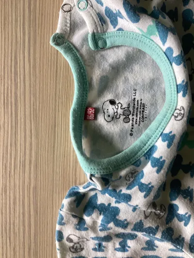 PEANUTS Baby Body Kurzarm Snoopy Mehrfarbig Gr. 86/92 Baumwolle