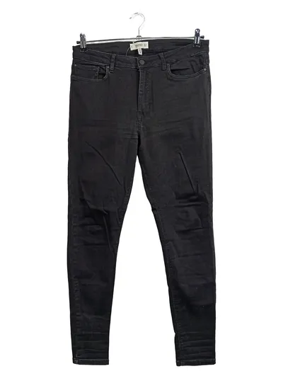 MANGO Damen Jeans Skinny Fit Hose Schwarz Gr. 42 Casual SOHO